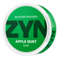 ZYN Apple Mint 11mg slim nicotine pouches with crisp apple and refreshing mint flavor, shown in a sleek pouch.