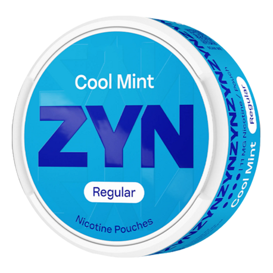 ZYN Cool Mint 11mg Slim Nicotine Pouches in a sleek container, featuring cooling mint flavor for discreet use.