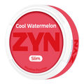 ZYN Cool Watermelon slim nicotine pouches by ZZY Wholesale, featuring refreshing icy watermelon flavor in a compact pouch.