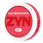 ZYN Cool Watermelon slim nicotine pouches by ZZY Wholesale, featuring refreshing icy watermelon flavor in a compact pouch.
